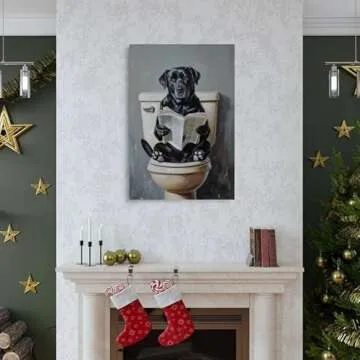 Whimsical Labrador Canvas Art for Dog Lovers Decor