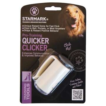 Triple Crown Pro Training Quicker Clicker Device Dome Shape Fast Click Pet Dog