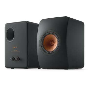 KEF LS50 Meta Passive Bookshelf Speakers - Pair (Carbon Black)