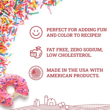 Hoosier Hill Farm Rainbow Sprinkles - 2LB Fun for Baking