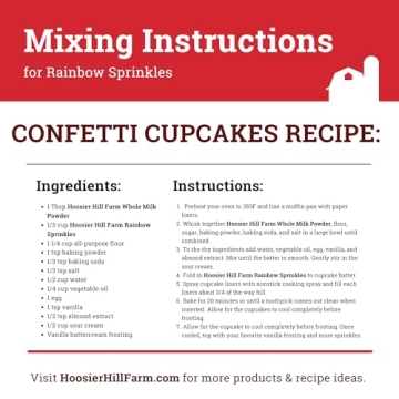 Hoosier Hill Farm Rainbow Sprinkles - 2LB Fun for Baking