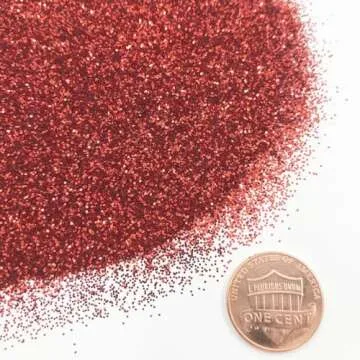 Craft and Party Red Glitter - 1 lb for All Craft Projects