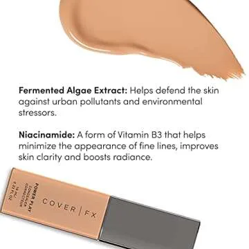 Cover FX Power Play Concealer: Crease-Proof, Transfer-Proof Concealer Provide 16-hour Full Coverage with Powerful Pollution Defense-N Medium 2, 0.33 Fl Oz