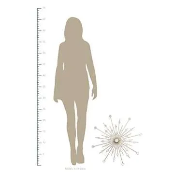 Stratton Home Decor Sparkle Mirror Burst Wall Decor W X 0.50 D X 24.00 H, Gold