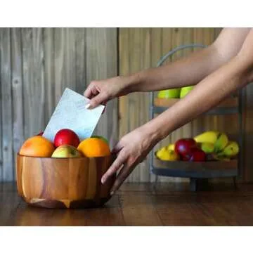 THE FRESHGLOW CO FRESHPAPER Keeps Fruits & Vegetables Fresh for 2-4x Longer, 16 Reusable Food Saver Sheets for Produce (2 Packs), Made in the USA