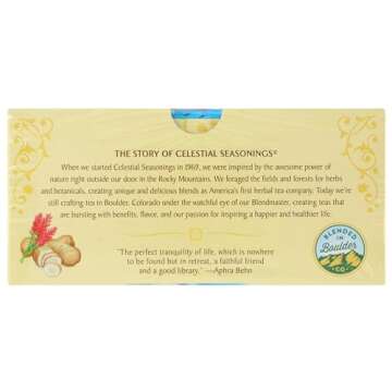 Celestial Seasonings Ginger & Probiotics Herbal Tea, 16 CT