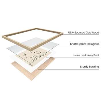 HAUS AND HUES Picasso Line Drawing Poster - Pablo Picasso Abstract Woman Wall Art, Woman Silhouette ...