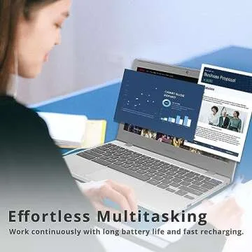 SAMSUNG Galaxy Chromebook 4 11.6” 64GB Laptop Computer w/ 4GB RAM, Gigabit WiFi, HD Intel Celeron Processor, Compact Design, Military Grade Durability, US Version, Silver