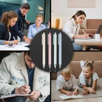 Jinja Brands Gel Pens - 0.5mm Fine Point, Colorful & Fun, Smooth Writing, Perfect for School & Office Supplies, Pack of 12