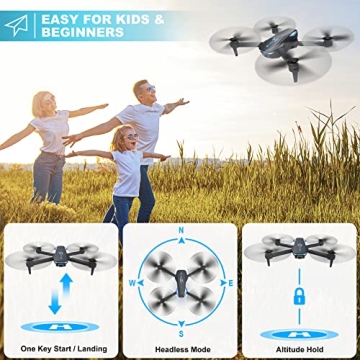Kids Foldable Drone with 1080P HD Camera for Easy Flying