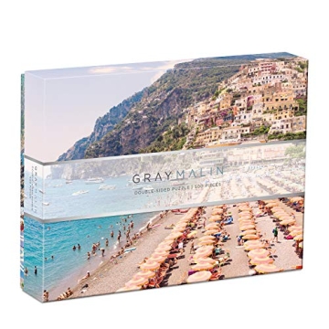 Galison Gray Malin Italy Two-Sided Jigsaw Puzzle, 500 Pieces, 24”x18” – Stunning Photos from T...