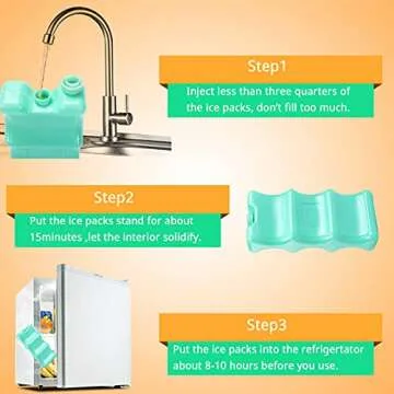 Reusable Ice Packs Breastmilk Freezer Packs Storage,Reusable Curved Bottle Ice Pack for Cool Cooler Bag,Baby Bottles, Breakfast, Lunch, Breast Milk （2 Pcs）,Can Hold 6-12 Cans