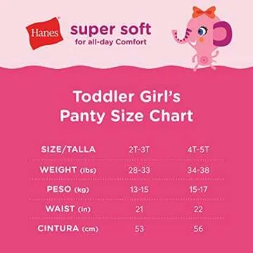 Hanes Baby Girls Toddler Comfort Underwear 10-Pack