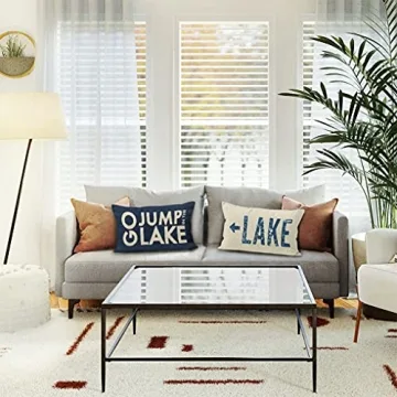 YUESHARE Funny Quotes Pillow Covers Set for Rustic Decor