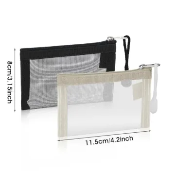 WLLHYF Mini Mesh Bags: Compact Travel Organizer Kit