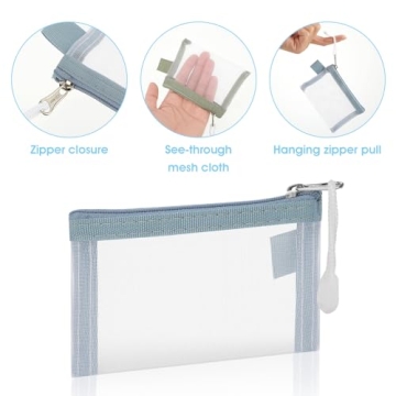 WLLHYF Mini Mesh Bags: Compact Travel Organizer Kit