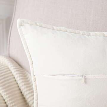 MADIZZ Luxury Velvet Throw Pillow Covers Set of 2