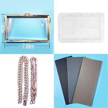Shaker Clutch Bag Resin Molds Set for Creative DIY Projects and Gifts