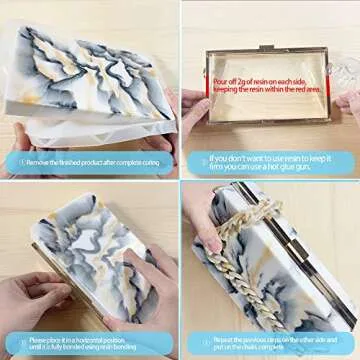 Shaker Clutch Bag Resin Molds for DIY Crafts and Gifts