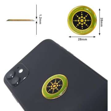 6Pcs Golden EMF Stickers for Ultimate Device Protection