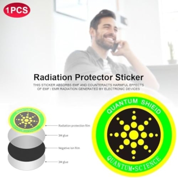 6Pcs Golden EMF Stickers for Ultimate Device Protection
