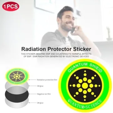 6Pcs Golden EMF Stickers for Ultimate Device Protection