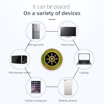 6Pcs Golden EMF Stickers for Ultimate Device Protection