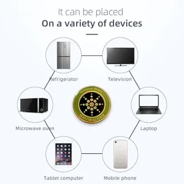 6Pcs Golden EMF Stickers for Ultimate Device Protection