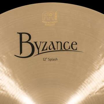 Meinl Cymbals B12S Byzance 12-Inch Traditional Splash Cymbal (VIDEO),metallic