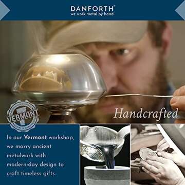 Danforth - English Teapot with Infuser – Handcrafted Pewter Metal British Style Teapot