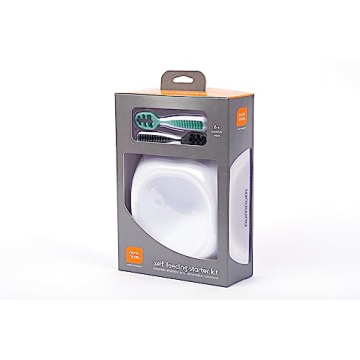 NumNum Starter Kit Baby Bowl and Spoon Set for Self-Feeding