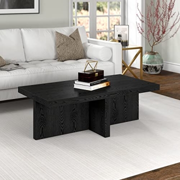 Henn&Hart 44" Coffee Table for Modern Living Spaces