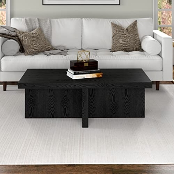 Henn&Hart 44" Coffee Table for Modern Living Spaces