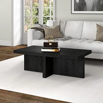 Henn&Hart 44" Coffee Table for Modern Living Spaces