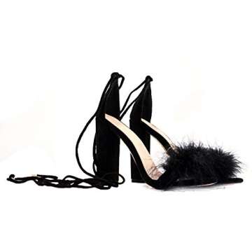 Richealnana Feather Heels - Stylish & Comfortable Block Sandals
