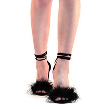 Richealnana Feather Heels - Stylish & Comfortable Block Sandals