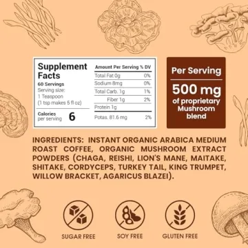 Organic Mushroom Coffee with 10 Functional Mushrooms