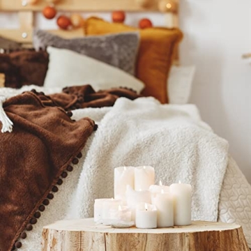 Elegant 12-Piece Ivory Pillar Candles for Every Occasion