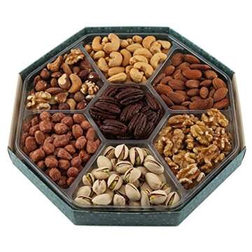 GIVE IT GOURMET, Large, Gift Baskets, Holiday Nuts Gift Basket Delightful Gourmet Food Gifts Prime D...