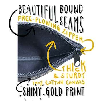 Bride Tribe Makeup Bags - Bridesmaid Favor for Bachelorette Party, Bridal Shower, Wedding. Cosmetics/Toiletries Bag, Wedding Survival Kit, Hangover Kit, Keepsake (3pc Bride Tribe, Black)