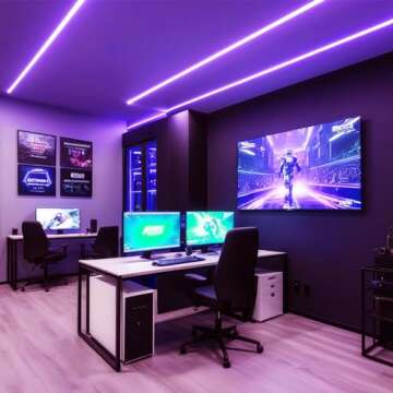 iNextStation Neon Led Strip Lights Purple, 16.4ft/5m Neon Light Strip 12V Silicone Waterproof Flexible LED Neon Lights for Bedroom Festival Party Neon Sign DIY Decor (Power Adapter not Included)