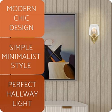 Kira Home Stella 10" Modern Chic Wall Sconce/Wall Light + Wine Glass Shade, Warm Brass Finish