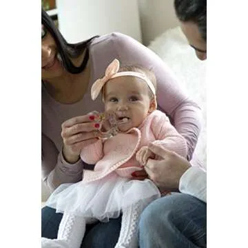 HAMICO Japanese Baby Toothbrush with Small Sized Head, Soft Bristles and Oversized, Easy to Hold Handle