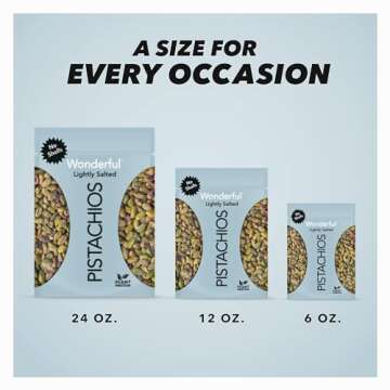 Wonderful Pistachios No Shells, Lightly Salted, 12 Oz