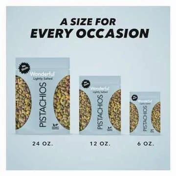 Wonderful Pistachios No Shells, Lightly Salted, 12 Oz