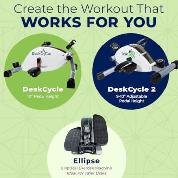 DeskCycle Ellipse Leg Exerciser - Compact Under Desk Elliptical