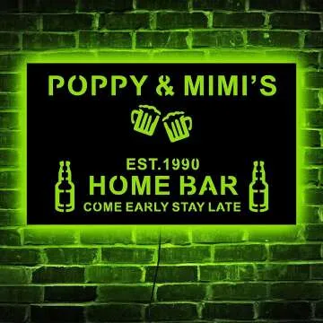 Personalized LED Bar Sign - Custom Neon Decor