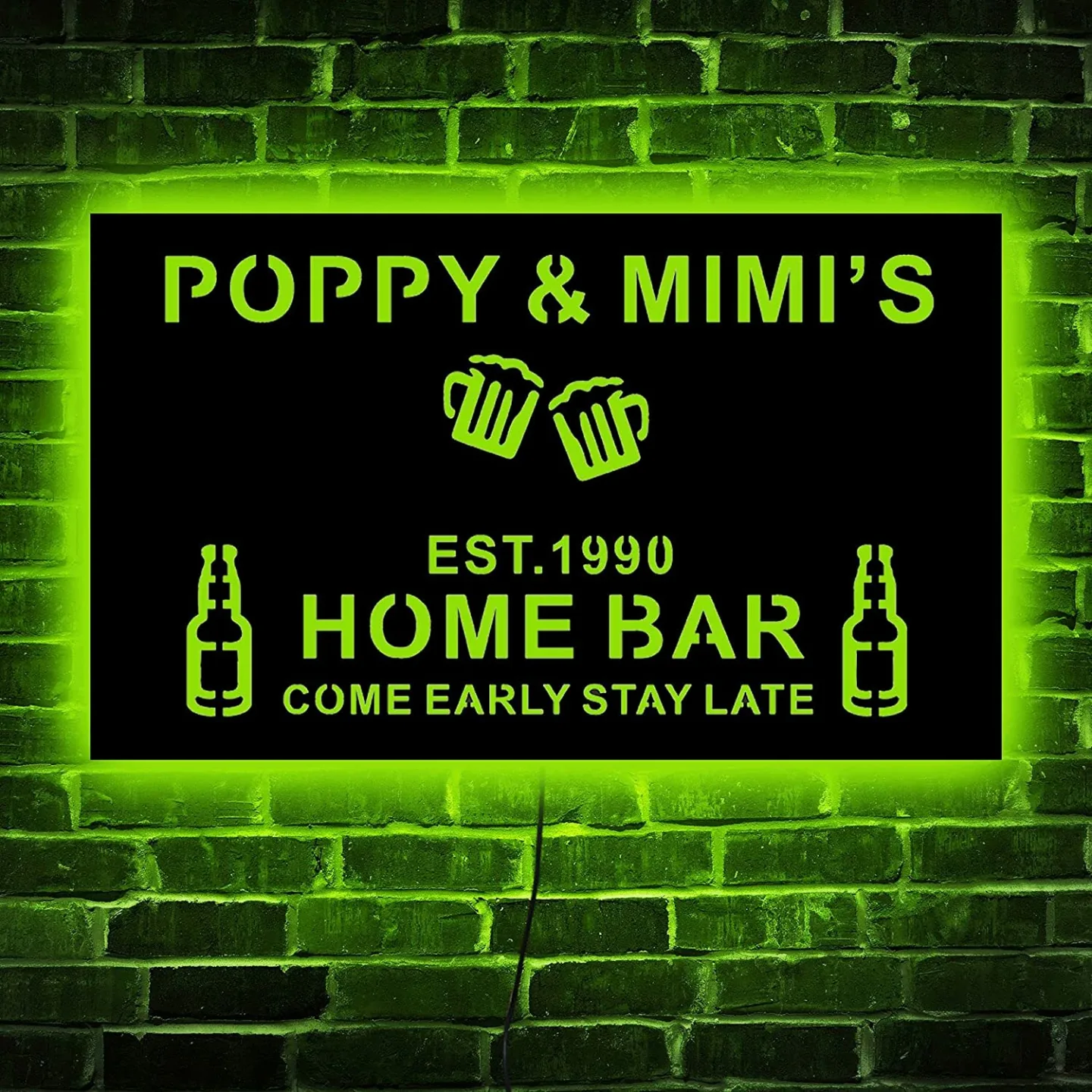 Personalized LED Bar Sign - Custom Neon Decor