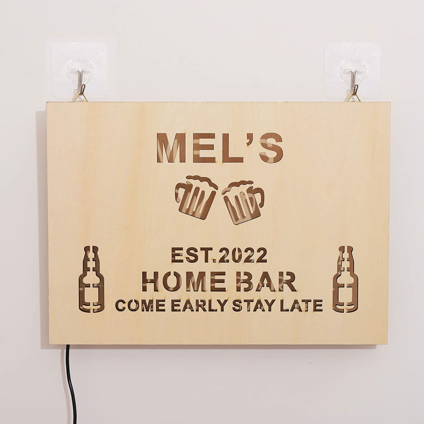 Personalized LED Bar Sign - Custom Neon Decor