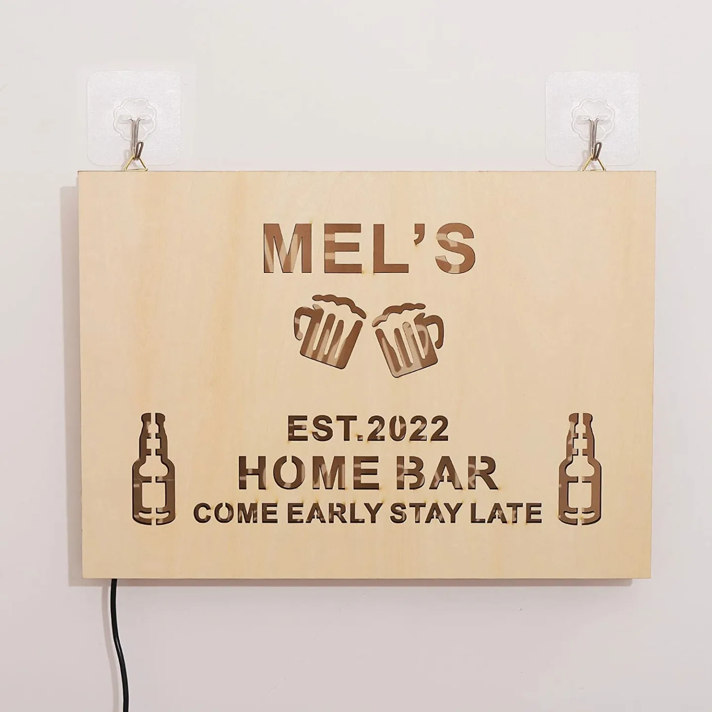Personalized LED Bar Sign - Custom Neon Decor